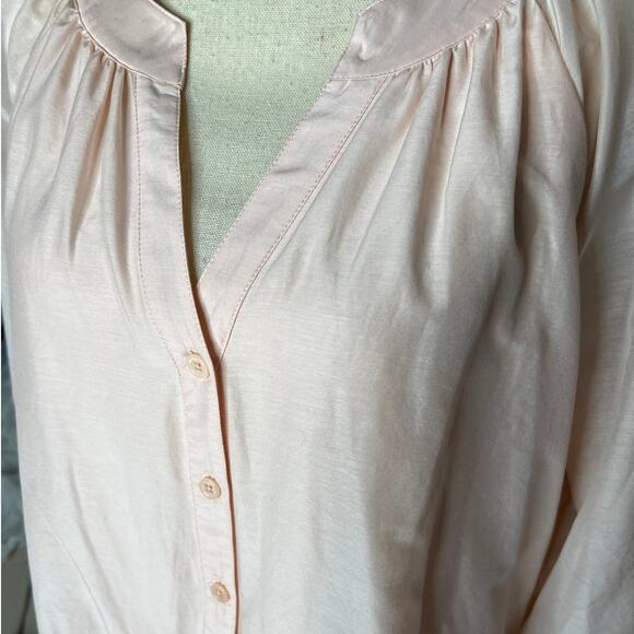 NEW Soft Surroundings Tunic in Pink w/Sheer Overlay Linings Lace Hem Size 1X - Picture 2 of 8